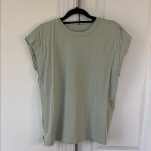 a new day Light Sage Cap Sleeve Tank Top